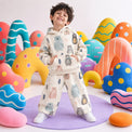 Snow Bear Hooded Barrel Pant Set on boy by Anaario – winter kidswear