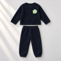 Navy YO Fleece Set top and bottom by Anaario
