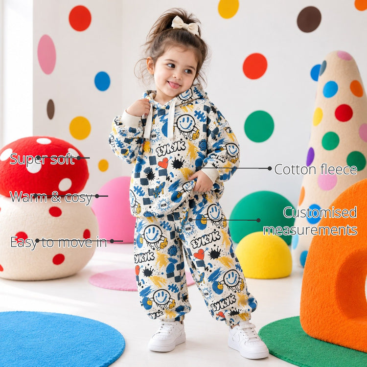 IYKYK Hooded Girls' Jogger Set features
