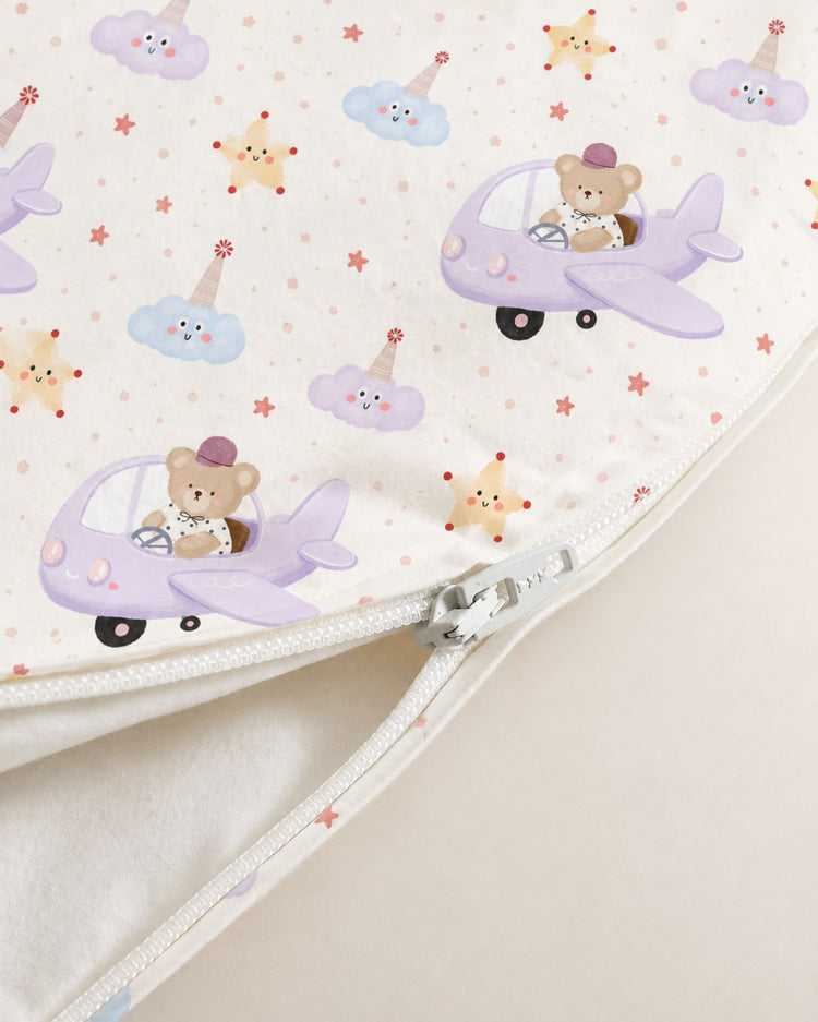 Aeroplane Teddy Bamboo Baby Sleeping Bag