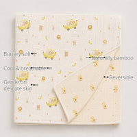 Banana Bamboo Baby Quilt features