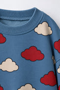Teal Cloud Jogger Set flat lay by Anaario
