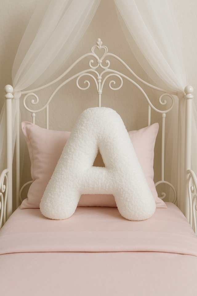 Anaario alphabet fleece cushion for kids