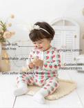 Anaario Blue and plum hearts Set features - organic cotton, super soft and rash free, breathable, gets softer with every wash, customised measurements