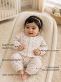 Anaario Multi- Coloured Garden Set features - organic cotton, super soft and rash free, breathable, gets softer with every wash, customised measurements