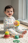Anaario Multicolor polka spots Set features - organic cotton, super soft and rash free, breathable, gets softer with every wash, customised measurements