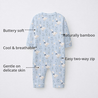 Blue Duck Bamboo Baby Sleepsuit – Zip Romper Onesie Combo – features