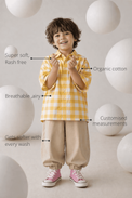 Anaario Balloon Pant features - organic cotton, super soft and rash free, breathable, gets softer with every wash, customised measurements