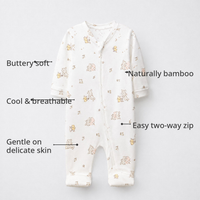Cloud Koala Bamboo Baby Sleepsuit – Zip Romper Onesie Combo – features