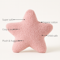 Anaario Star Fleece Cushion features - organic cotton, super soft, cosy and warm, plush and huggable, child-safe