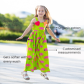 Anaario Bewitched Jumpsuit features - organic cotton, super soft and rash free, breathable, gets softer with every wash, customised measurements