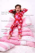 Anaario Bloom Pop Night Suit features - organic cotton, super soft and rash free, breathable, gets softer with every wash, customised measurements