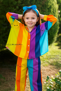 Anaario Candy Pop Night Suit features - organic cotton, super soft and rash free, breathable, gets softer with every wash, customised measurements