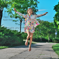 Anaario Confetti Party Dress features - organic cotton, super soft and rash free, breathable, gets softer with every wash, customised measurements