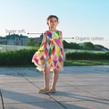 Anaario Rainbow Prism Dress features - organic cotton, super soft and rash free, breathable, gets softer with every wash, customised measurements