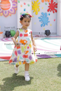 Anaario Summer Daze Dress features - organic cotton, super soft and rash free, breathable, gets softer with every wash, customised measurements