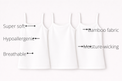 Anaario Girls Sleeveless Bamboo Vest (Pack of 3) features - bamboo fabric, super soft, hypoallergenic, breathable, moisture-wicking
