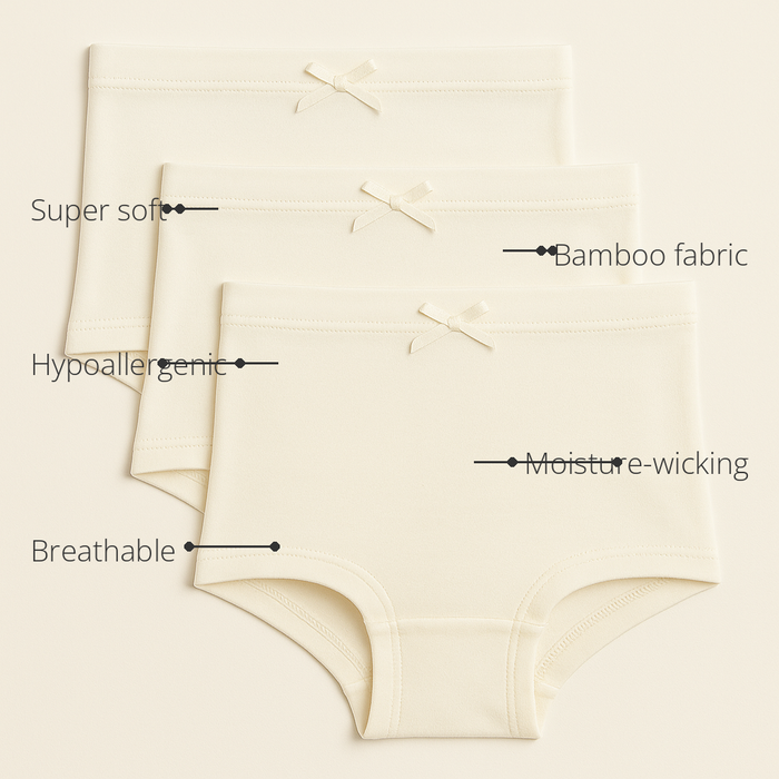 Anaario Unisex Bamboo Briefs (Pack of 3) features - bamboo fabric, super soft, hypoallergenic, breathable, moisture-wicking