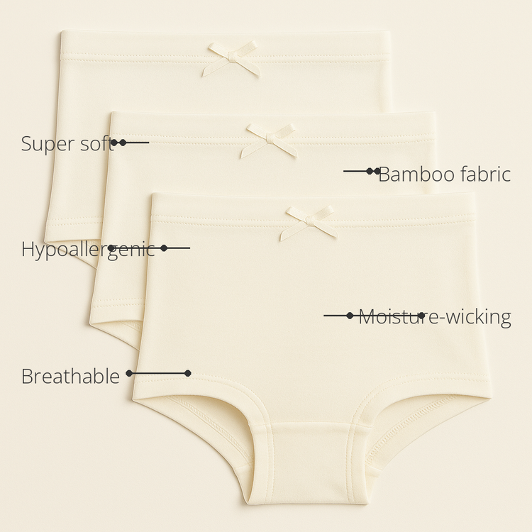 Anaario Unisex Bamboo Briefs (Pack of 3) features - bamboo fabric, super soft, hypoallergenic, breathable, moisture-wicking