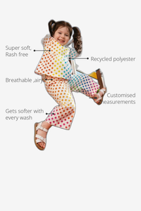 Anaario Multi-Coloured Polka Co-ord Set recycled polyester features