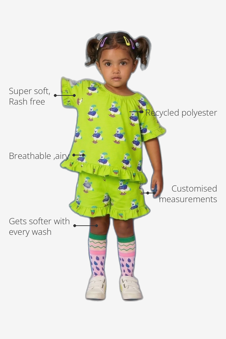 Anaario Skating Polar Bear Co-ord Set recycled polyester features