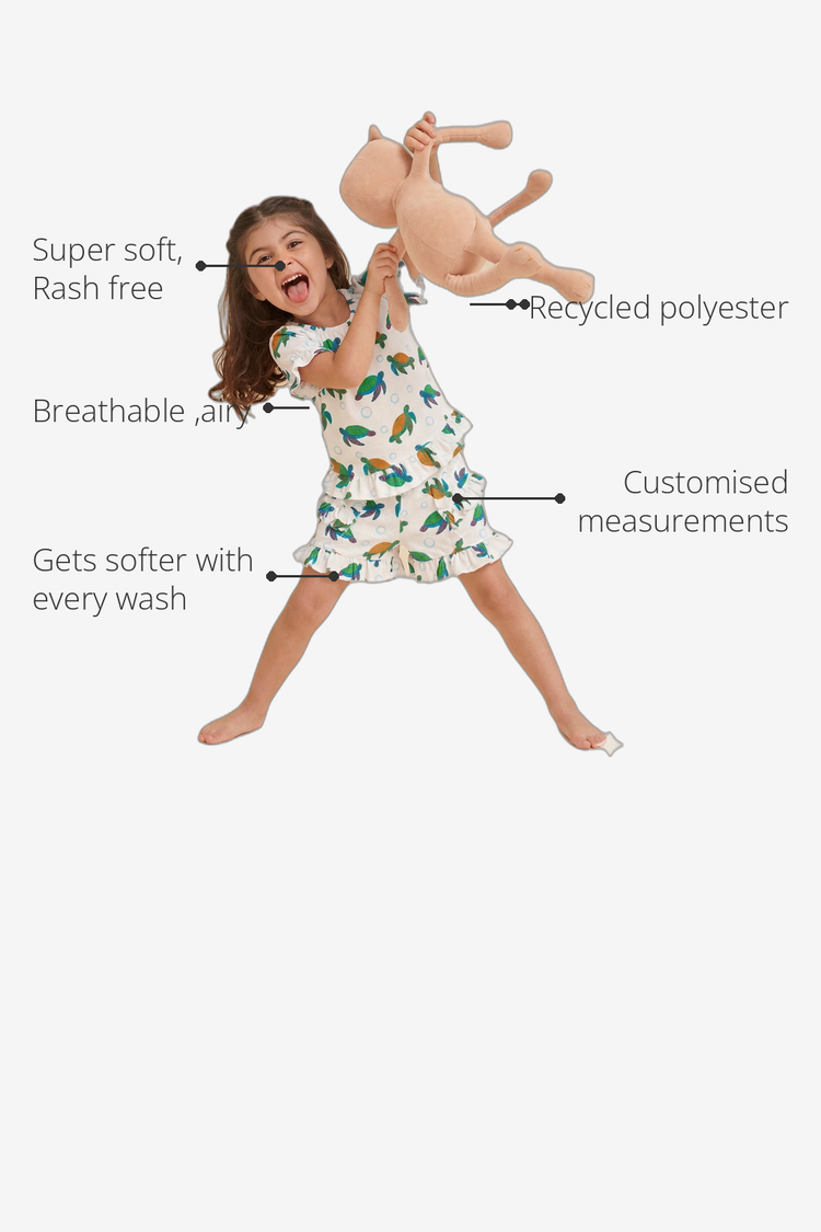 Anaario Tortoise Co-ord Set recycled polyester features