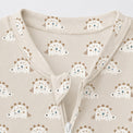 Animal Friends bamboo cotton baby sleepsuit — two-way zip romper onesie