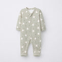 Animal Friends bamboo cotton baby sleepsuit — full-sleeve baby sleepsuit, zip onesie