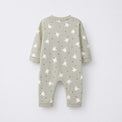 Animal Friends bamboo cotton baby sleepsuit — two-way zip romper onesie