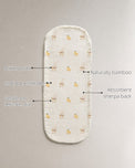 Yellow Duck Bamboo Baby Burp Cloth features