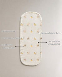 Yellow Duck Bamboo Baby Burp Cloth features