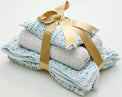 Anaario Snuggles and Cuddles baby blanket gift bundle, blue polka dot print