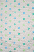 Anaario Snuggles and Cuddles baby blanket gift bundle, blue and tangerine floral print