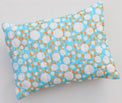 Anaario Snuggles and Cuddles baby blanket gift bundle, ivory and tangerine poppy raindrops print