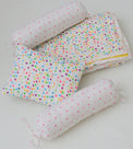 Anaario Snuggles and Cuddles baby blanket gift bundle, multicoloured polka dot print