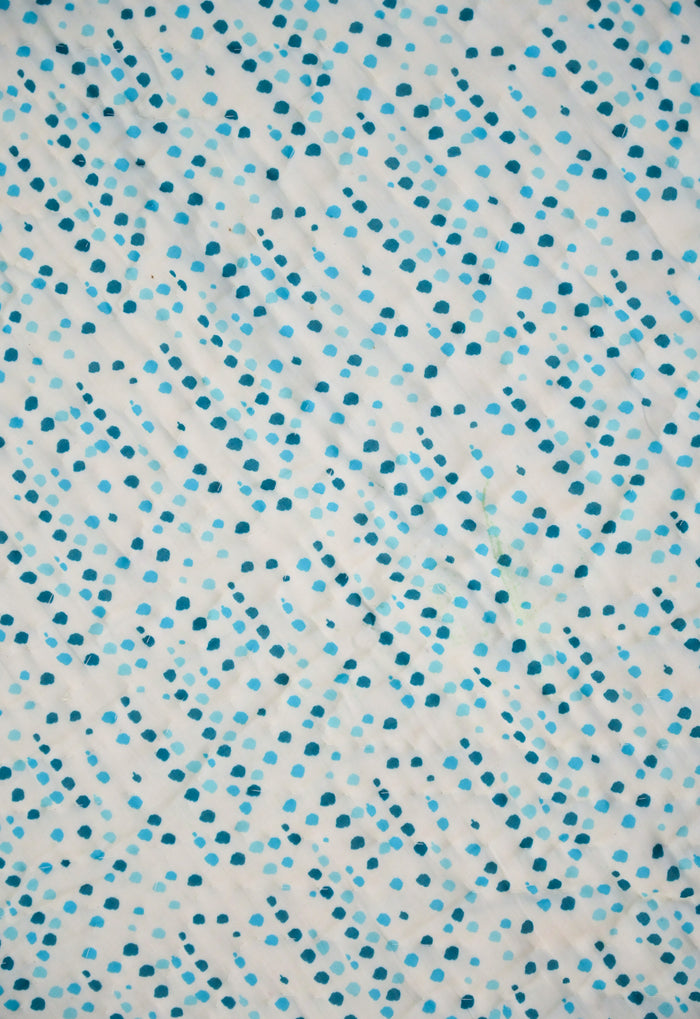 Snuggles and Cuddles Baby Blanket Gift Bundle (Blue polka dots)