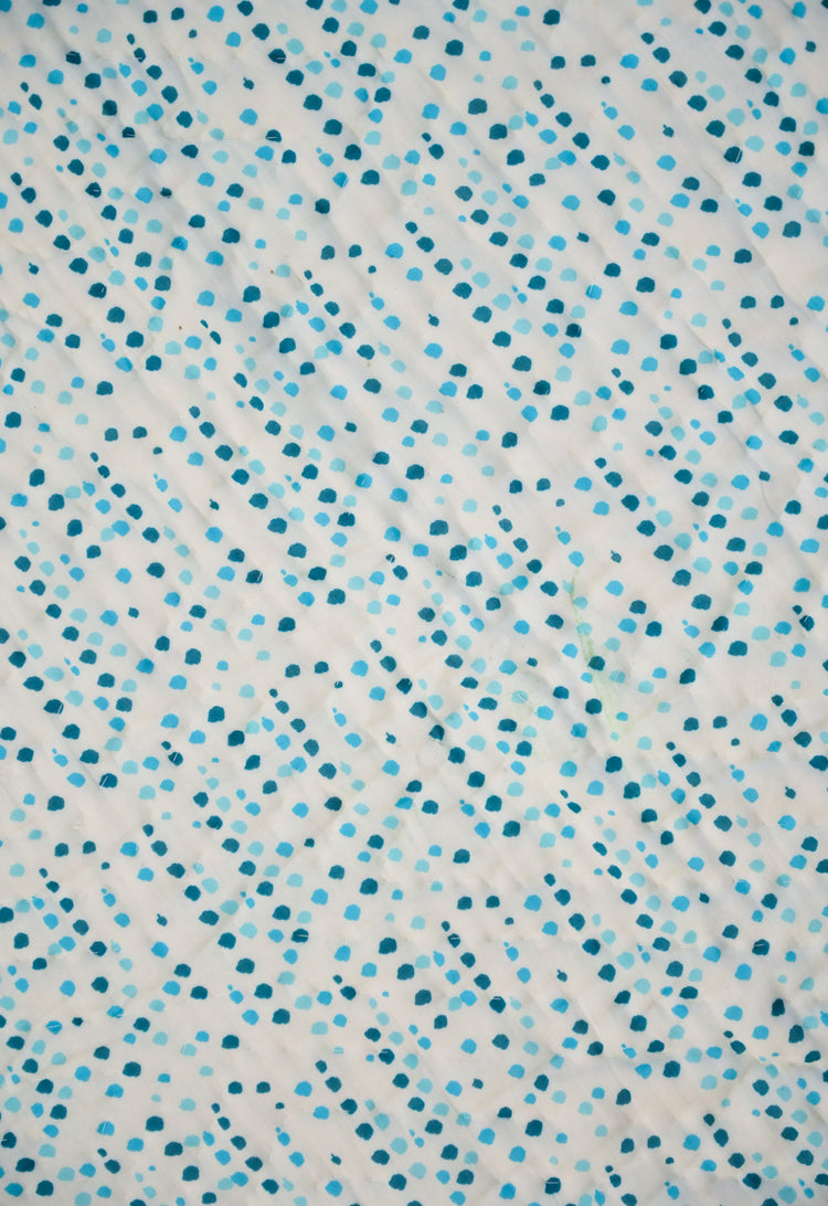 Snuggles and Cuddles Baby Blanket Gift Bundle (Blue polka dots)