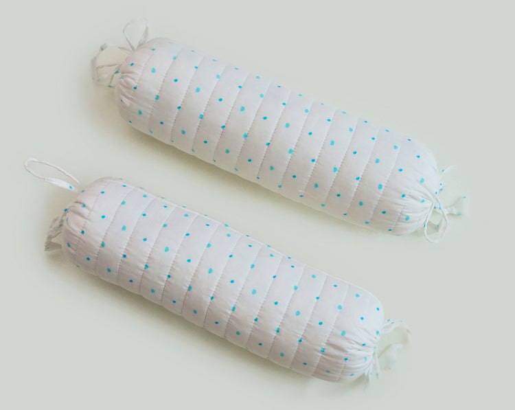 Snuggles and Cuddles Baby Blanket Gift Bundle (Blue polka dots)