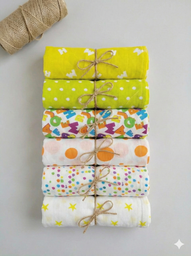 Anaario Baby Cotton Napkins, set of 6