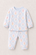Baby wearing Anaario Cupcakes and Icecream organic mulmul cotton set, newborn to 24 months