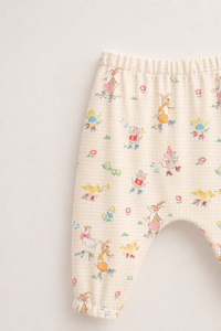 Baby wearing Anaario Ducks and Mouse organic mulmul cotton set, newborn to 24 months