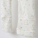 Baby Elephant bamboo cotton baby sleepsuit — bamboo cotton onesie romper flatlay