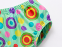 Baby wearing Anaario Mint Carnival mint base with multicolour circle print dress set, newborn to 24 months