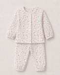 Baby wearing Anaario Multi-Coloured Garden organic mulmul cotton Blossom Breeze set, newborn to 24 months