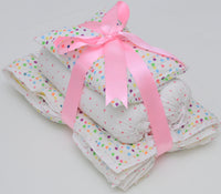 Snuggles and Cuddles Baby Blanket Gift Bundle (Multicoloured polka dots)