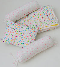 Snuggles and Cuddles Baby Blanket Gift Bundle (Multicoloured polka dots)