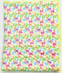 Snuggles and Cuddles Baby Blanket Gift Bundle (Multicoloured neon alphabets)