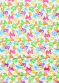 Baby wearing Anaario Neon Multicolor Alphabets organic mulmul cotton Sakura set, newborn to 24 months