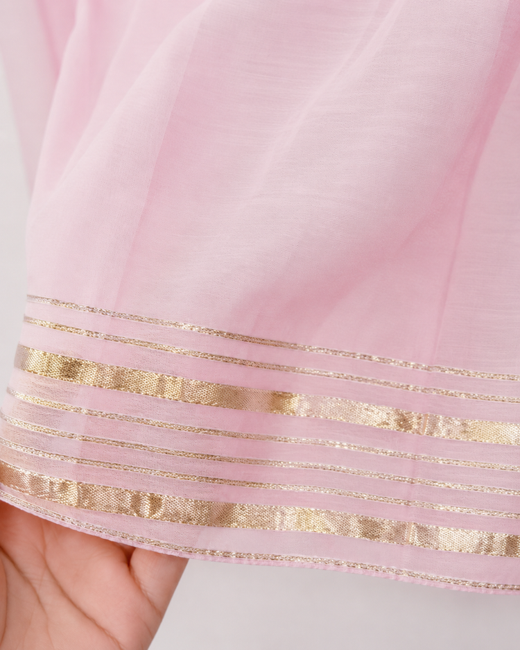 Indian Baby Pink Parrot Angrakha Set - Anaario - Image 7