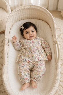 Vintage Floral Paisley Wrap Baby Co-ord Set